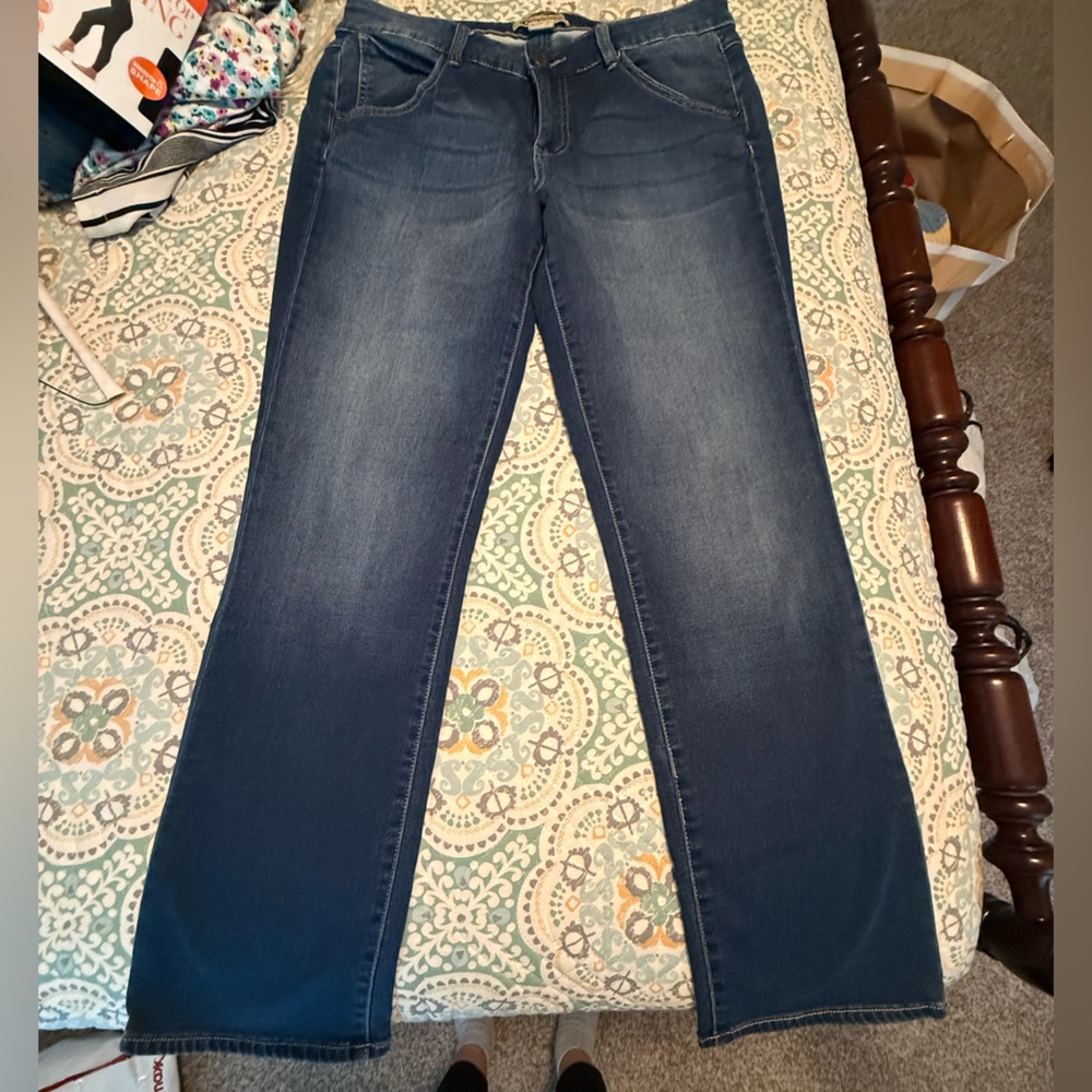 Democracy Classic Blue Women's Jeans Patriot Straight Leg 14
